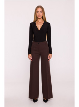 M875 Wide leg trousers - brown