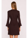 M876 Dress with wide cuffs - brown