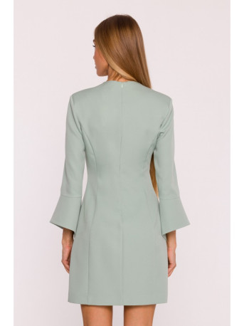 M876 Dress with wide cuffs - mint