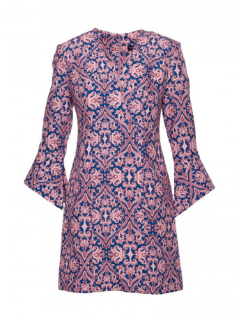 M877 Print dress with wide cuffs - model 3