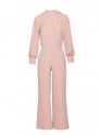 M879 Jumpsuit with stand-up collar - beige