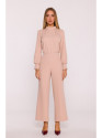 M879 Jumpsuit with stand-up collar - beige