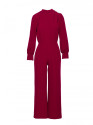 M879 Jumpsuit with stand-up collar - maroon