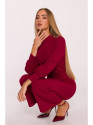 M879 Jumpsuit with stand-up collar - maroon