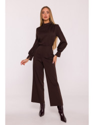 M879 Jumpsuit with stand-up collar - brown