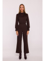 M879 Jumpsuit with stand-up collar - brown
