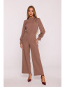 M879 Jumpsuit with stand-up collar - mocca