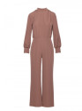 M879 Jumpsuit with stand-up collar - mocca
