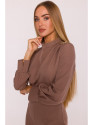 M879 Jumpsuit with stand-up collar - mocca