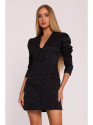 M881 Jacquard blazer dress - black