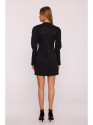 M881 Jacquard blazer dress - black