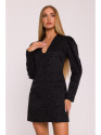 M881 Jacquard blazer dress - black