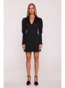 M881 Jacquard blazer dress - black