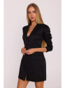 M881 Jacquard blazer dress - black