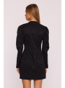M881 Jacquard blazer dress - black