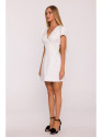 M882 Jacquard mini dress - cream