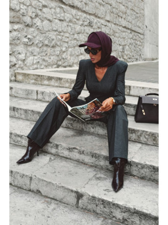 M883 Denim-look jumpsuit - graphite