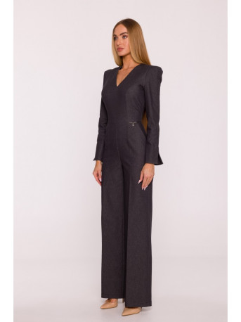 M883 Denim-look jumpsuit - graphite