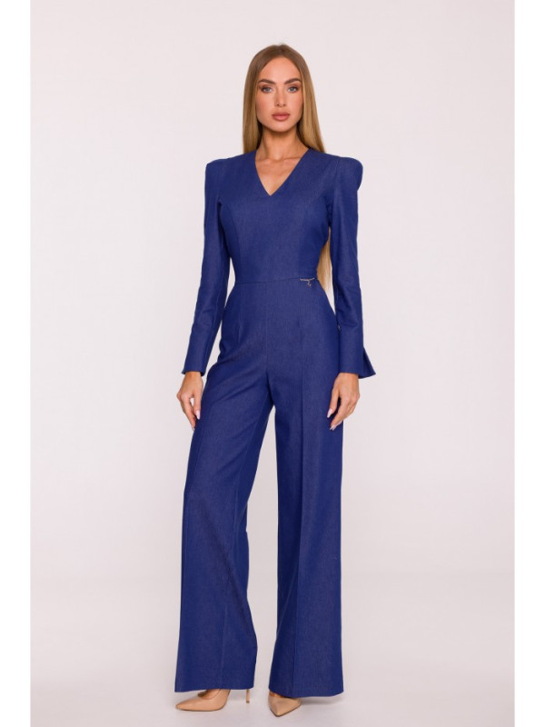M883 Denim-look jumpsuit - blue