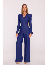 M883 Denim-look jumpsuit - blue