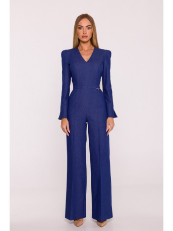 M883 Denim-look jumpsuit - blue