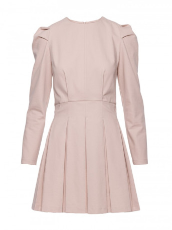 M884 Denim-look dress - beige