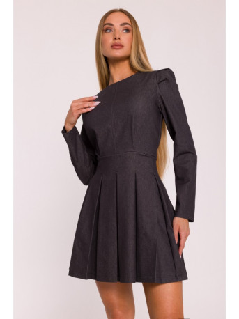 M884 Denim-look dress - graphite