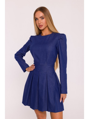 M884 Denim-look dress - blue