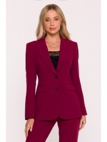 S417 Taliored blazer - maroon