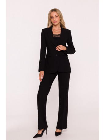 S417 Taliored blazer - black