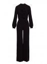 S420 Jumpsuit with a ruffle - black