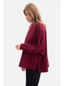 B306 Knit relaxed fit sweatshirt - burgundy