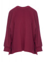 B306 Knit relaxed fit sweatshirt - burgundy