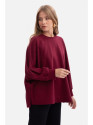 B306 Knit relaxed fit sweatshirt - burgundy