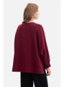 B306 Knit relaxed fit sweatshirt - burgundy