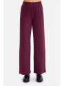 B300 Rib knit trousers - plum