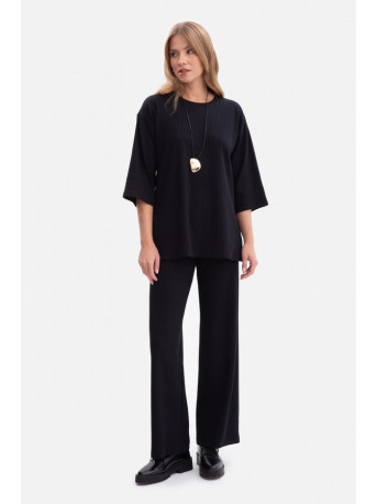 B300 Rib knit trousers - black