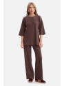 B300 Rib knit trousers - brown