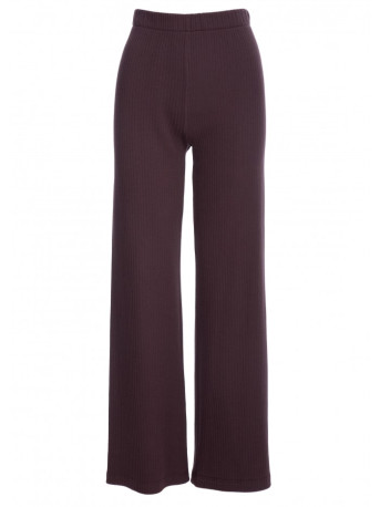 B300 Rib knit trousers - dark chocolate