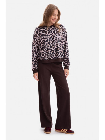 B300 Rib knit trousers - dark chocolate