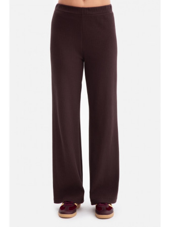 B300 Rib knit trousers - dark chocolate