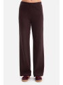 B300 Rib knit trousers - dark chocolate