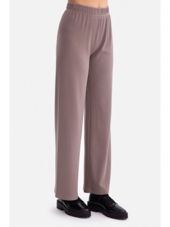B300 Rib knit trousers - cocoa