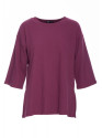 B301 Rib knit top - plum