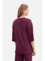 B301 Rib knit top - plum