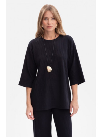 B301 Rib knit top - black