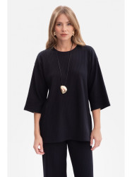 B301 Rib knit top - black