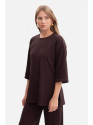 B301 Rib knit top - dark chocolate
