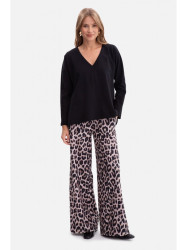 B302 Print knit trousers - model 1