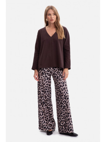 B302 Print knit trousers - model 1